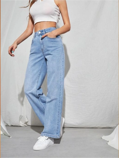 Womens High Rise Cotton Lycra Regular Fit Solid Jeans